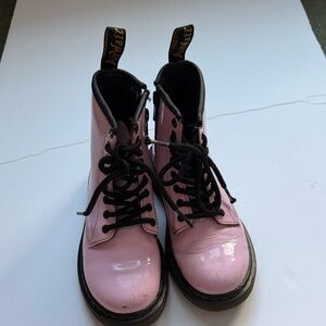 Doc Martens Pink Lace-Up Boots